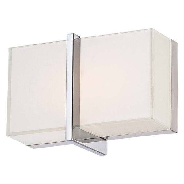 slide 1 of 1, High Rise Chrome Led Bath By Minka Lavery