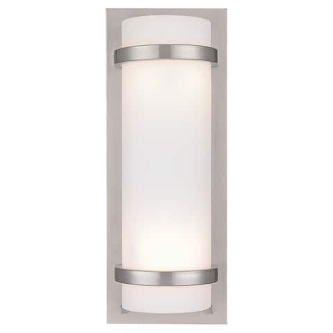 Brushed Nickel 2 Light Wall Sconce by Minka Lavery