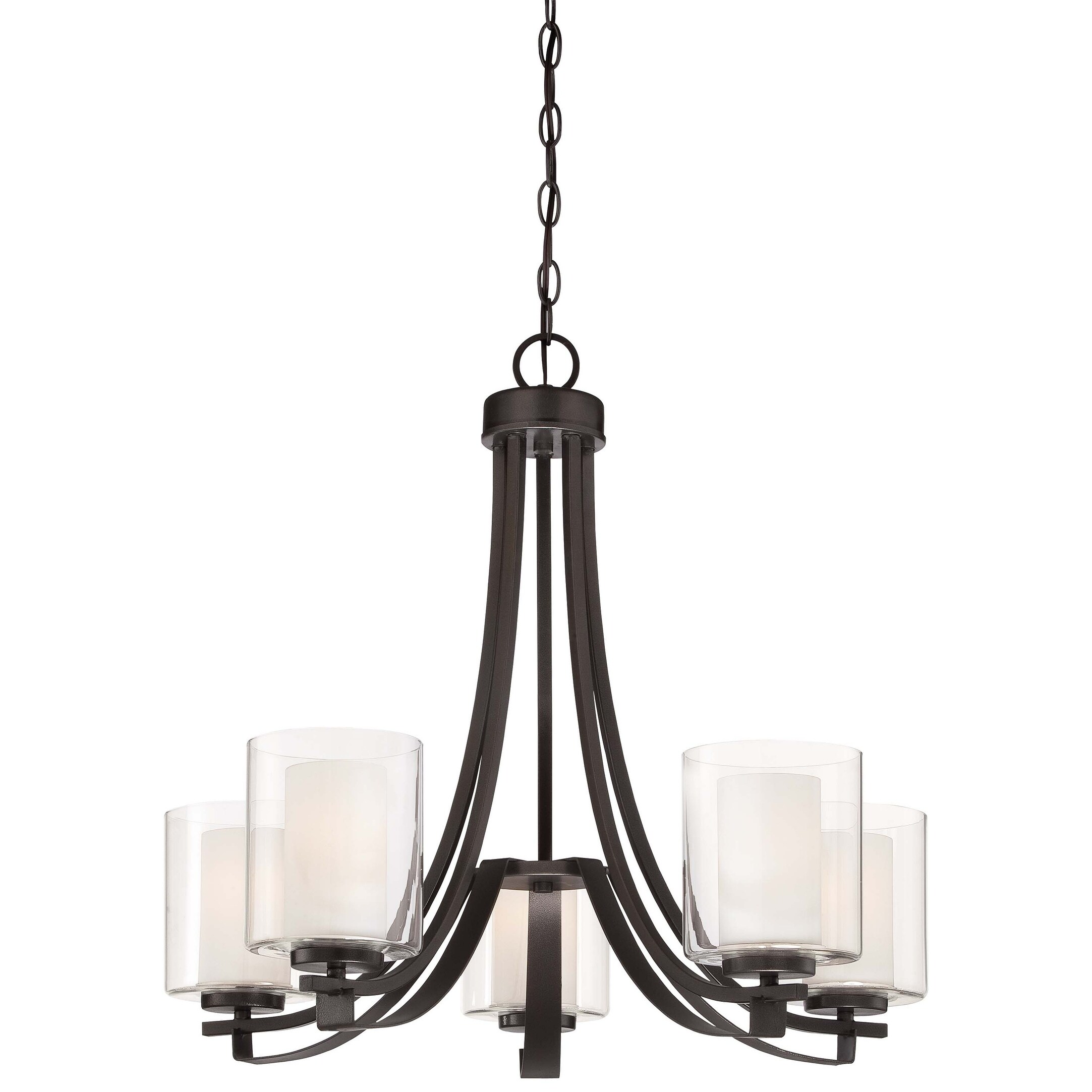 Parsons Studio Smoked Iron 5 Light Chandelier By Minka Lavery - Chandeliers For Bedrooms by Overstock.com