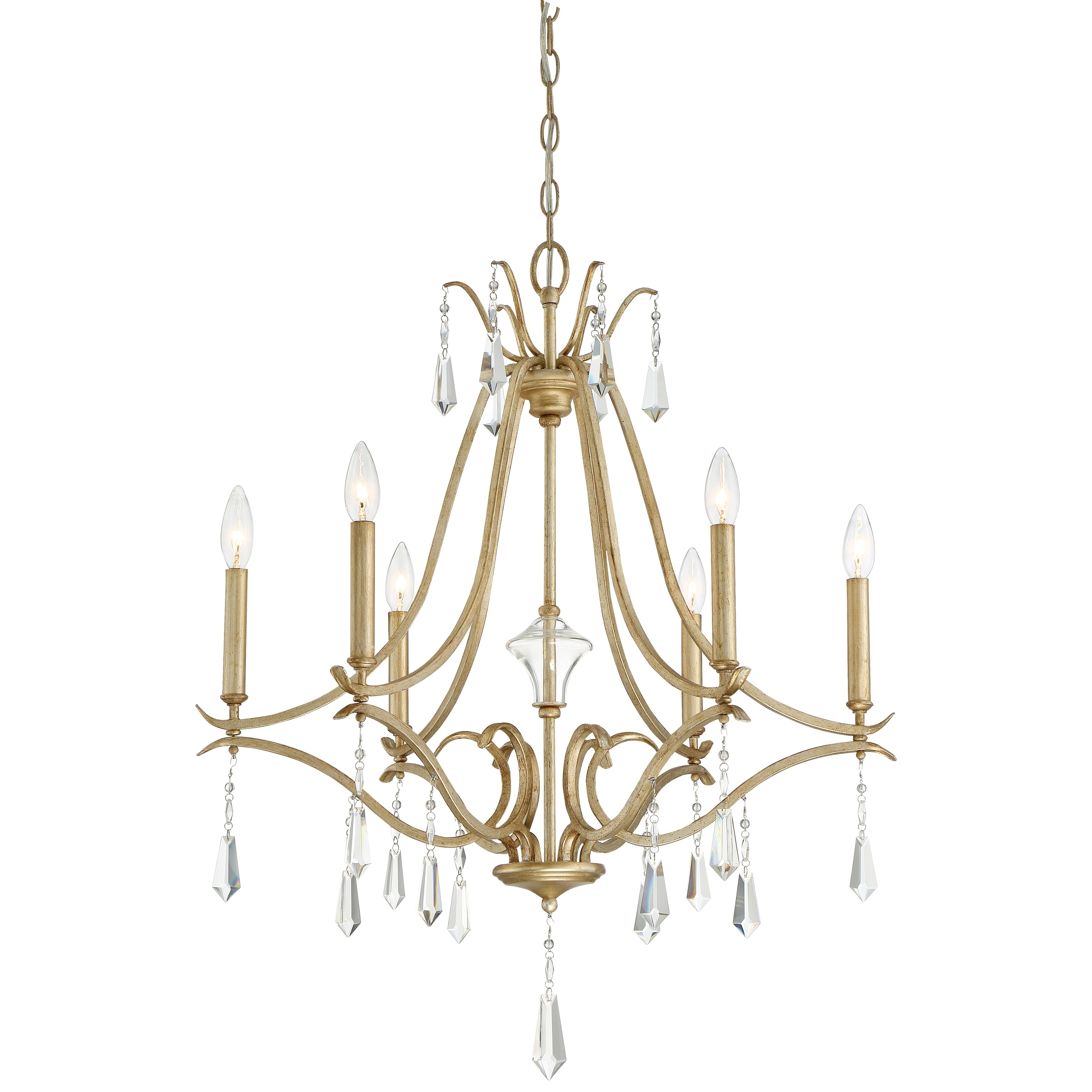 Laurel Estate Brio Gold 6 Light Chandelier By Minka Lavery - Chandeliers For Bedrooms by Overstock.com