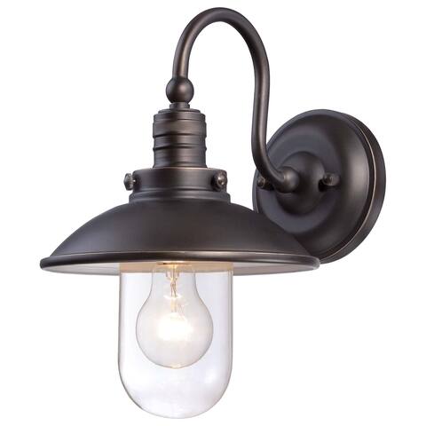 Downtown Edison Oil Rubbed Bronze W/ Gold Highlights 1 Light Wall Mount by Minka Lavery