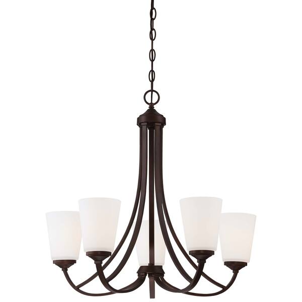 Shop Overland Park Vintage Bronze 5 Light Chandelier By Minka Lavery Overstock 18047743