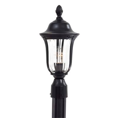 Lavery Morgan Park Heritage & Clear Glass 1 Light Post Mount
