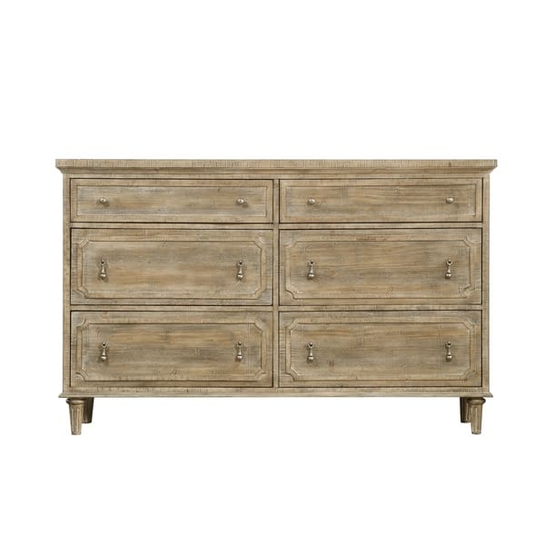 Shop Copper Grove Hollabrunn Rustic Grey 6 Drawer Dresser With