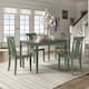 Option Green Slat Back Chairs