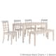 Option 4 Window Back Chairs + 1 Bench