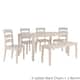 Option 4 Ladder Back Chairs + 1 Bench