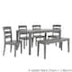Option 4 Ladder Back Chairs + 1 Bench