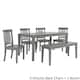 Option 4 Mission Back Chairs + 1 Bench