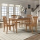 preview thumbnail 3 of 13, Wilmington II 48-Inch Rectangular Oak Finish 5-Piece Dining Set by iNSPIRE Q Classic
