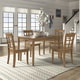 preview thumbnail 1 of 13, Wilmington II 48-Inch Rectangular Oak Finish 5-Piece Dining Set by iNSPIRE Q Classic