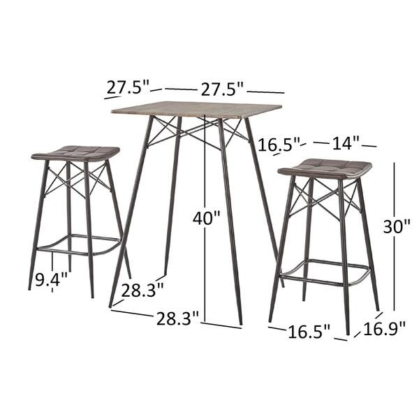 Wyatt MidCentury Counter Height Dining Set by iNSPIRE Q Modern Bed