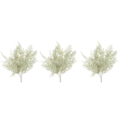 20"H Faux Fern Bush Fall Autumn Decoration