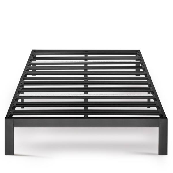 Twin Xl Size Heavy Duty Bed Frame Steel Slat Platform Series Titan E Black Crown Comfort Overstock