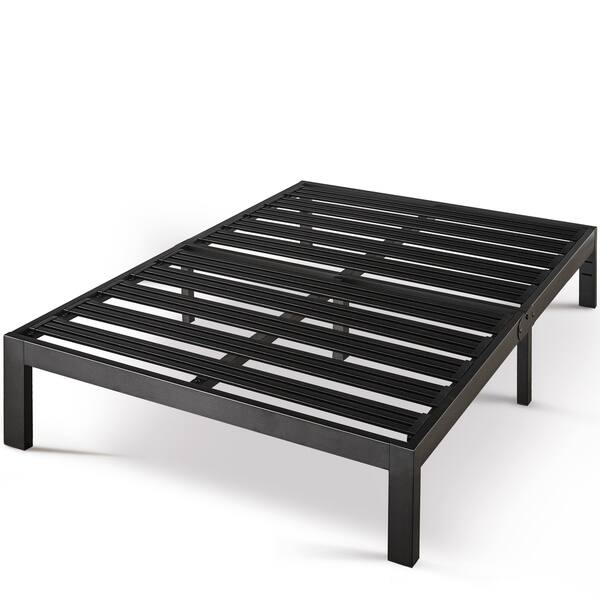 Twin Xl Size Heavy Duty Bed Frame Steel Slat Platform Series Titan E Black Crown Comfort Overstock