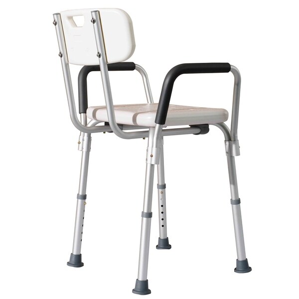 shower chair with arms and backrest