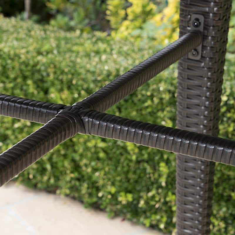 Colbin Wicker Outdoor 5-piece Bar Set by Christopher Knight Home