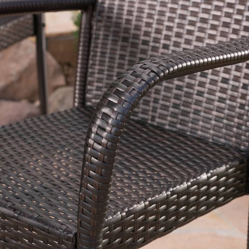 Patina Outdoor 5-piece Wicker 32-inch Round Bar Set by Christopher Knight Home
