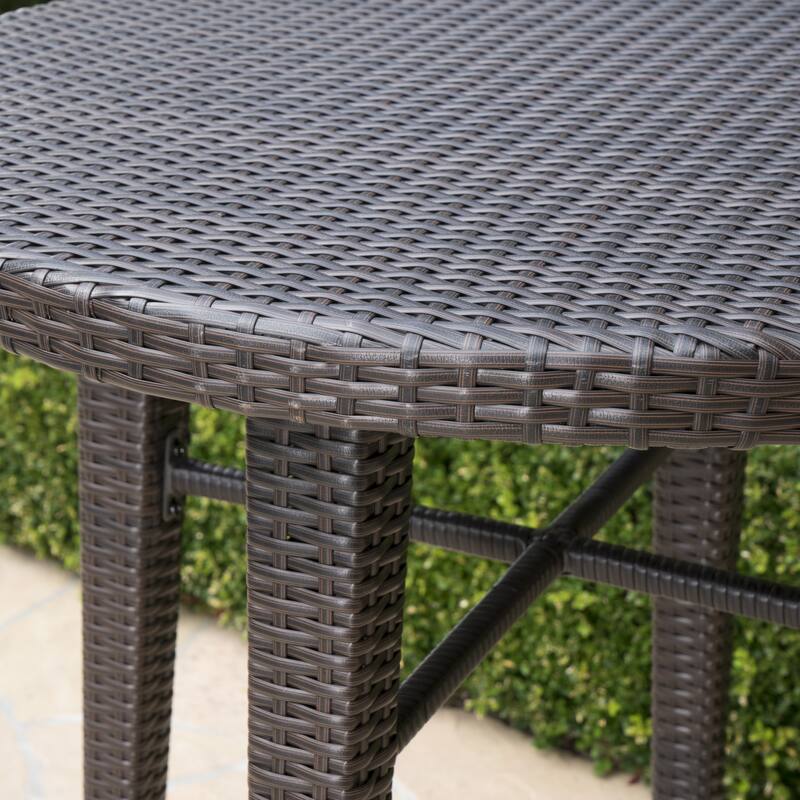 Patina Outdoor 5-piece Wicker 32-inch Round Bar Set by Christopher Knight Home