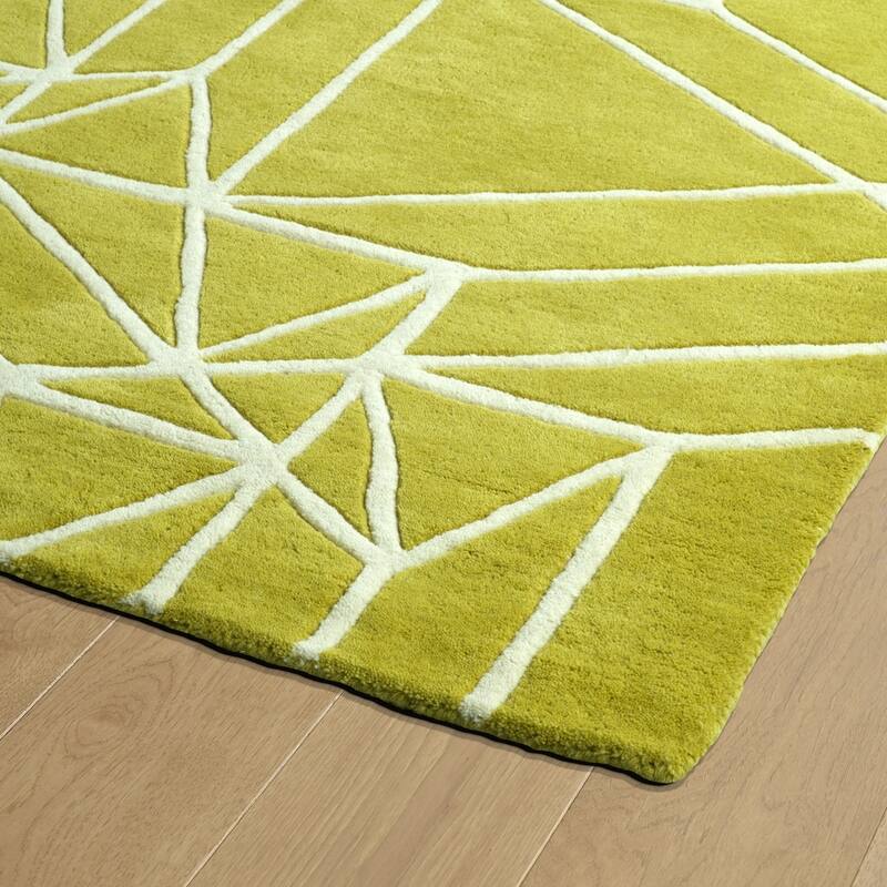 Origami Hand Tufted Wool Area Rug