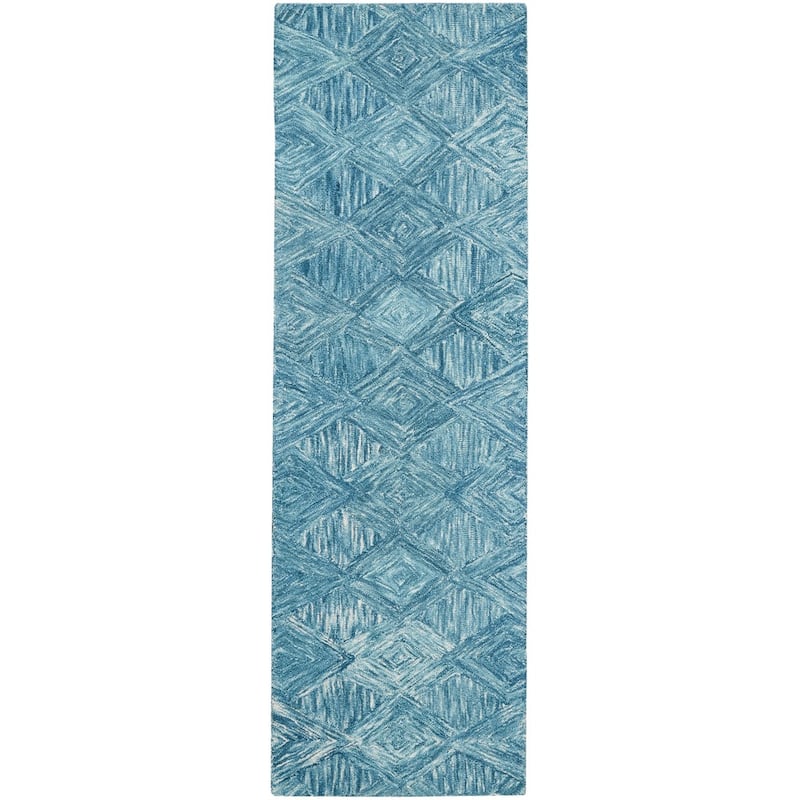 Nourison Linked Geometric Diamond Area Rug.