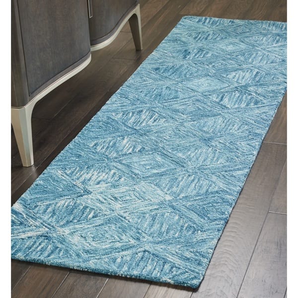 Nourison Linked Geometric Diamond Area Rug.