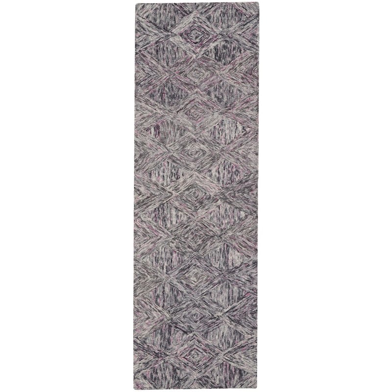 Nourison Linked Geometric Diamond Area Rug.
