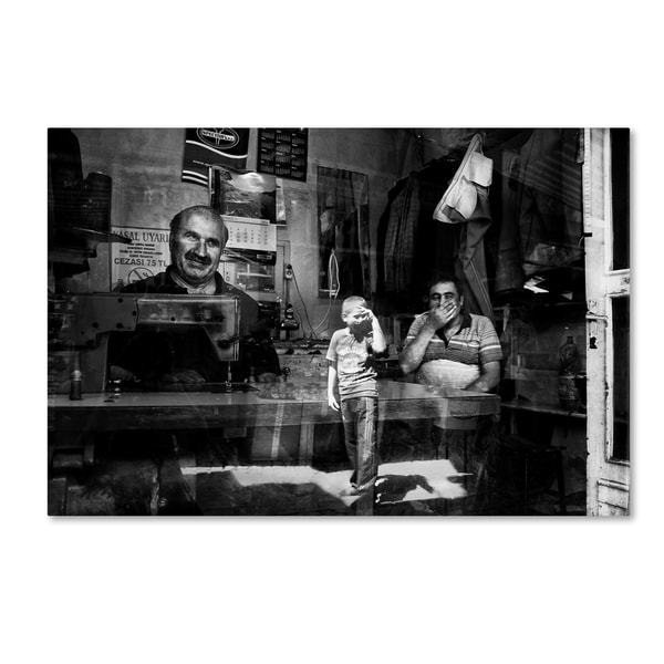 F Dilek Uyar 'Oglum Bak Git' Canvas Art