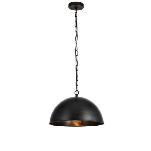 Merce Collection Pendant D15 H10 Lt:1 Vintage Black Finish - N/A