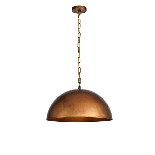 Merce Collection Pendant D20 H12.75 Lt:1 Manual Brass Finish - N/A