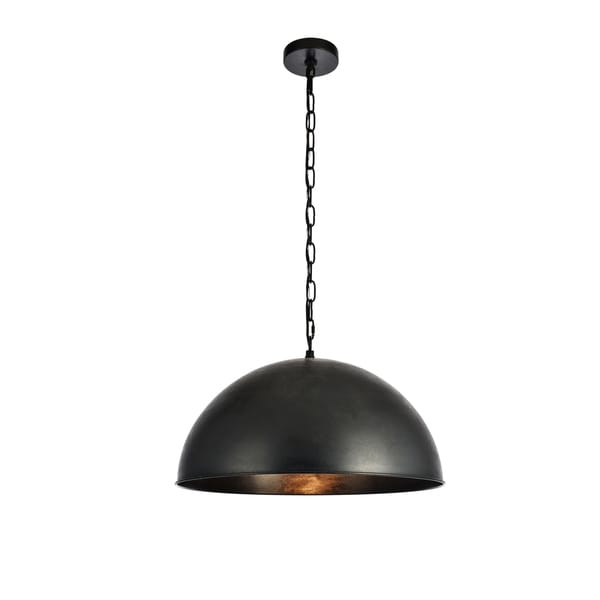 Merce Collection Pendant D20 H12.75 Lt:1 Vintage Black Finish