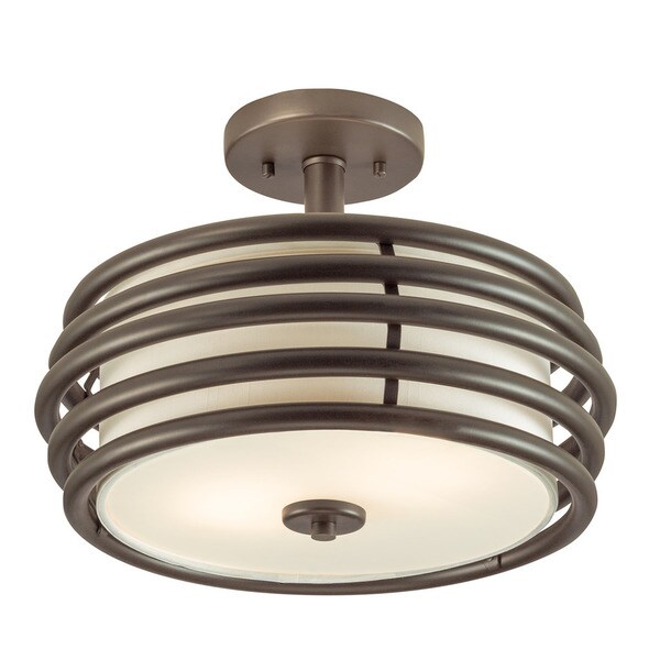 Aztec Lighting Contemporary 2 Light Olde Bronze Semi Flush Aztec Lighting Contemporary 2 Light Olde Bronze Semi Flush Mount