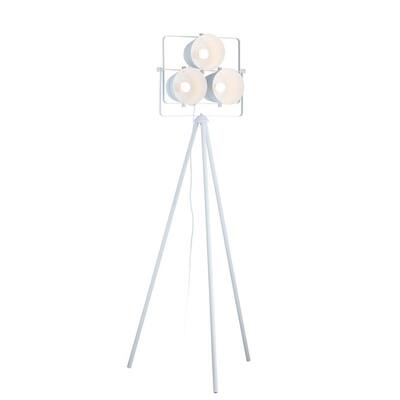 Euro Style Collection Athens 70" 3 Bulb Spot Floor Lamp-White