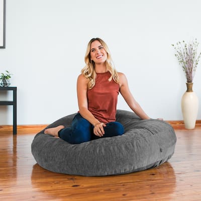 Jaxx Cocoon Bean Bag Lounger with Chenille Cover