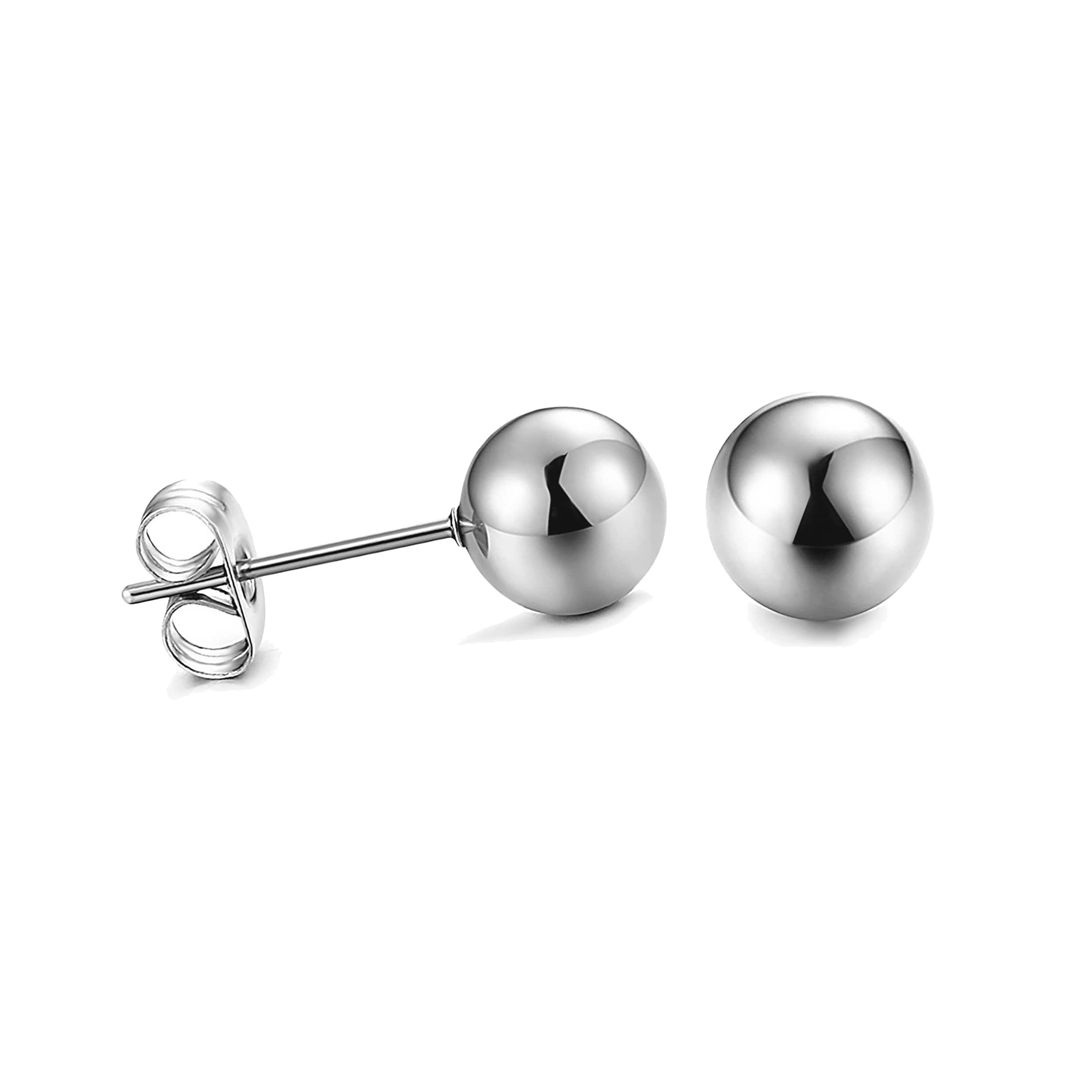 Buy Encircled Beauty Sterling Silver Stud Earrings by Mannash Jewellery