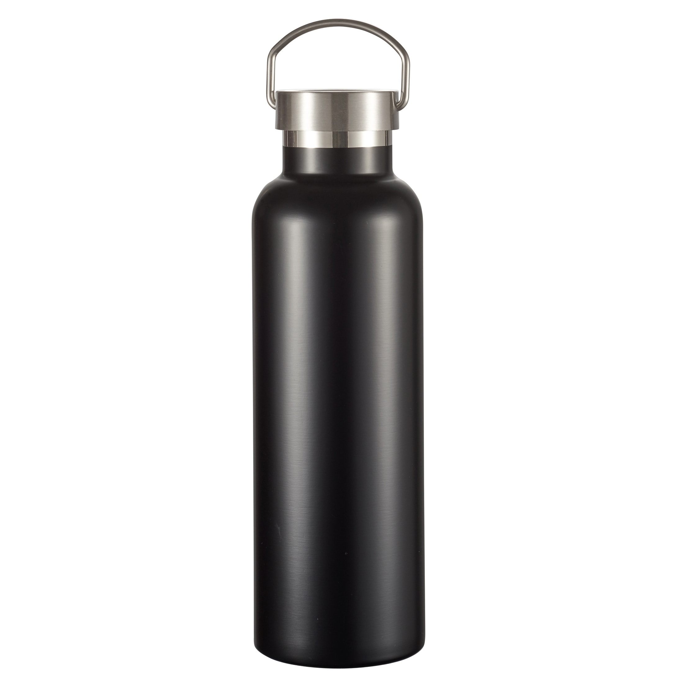 JoyJolt Vacuum Insulated 32-oz. Water Bottle with Flip Lid & Sport Straw Lid, Black