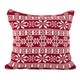 preview thumbnail 1 of 0, Winter Snowflake Nordic Design Accent Cushion Poly Filled Throw Pillow