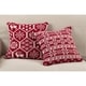 preview thumbnail 2 of 0, Winter Snowflake Nordic Design Accent Cushion Poly Filled Throw Pillow