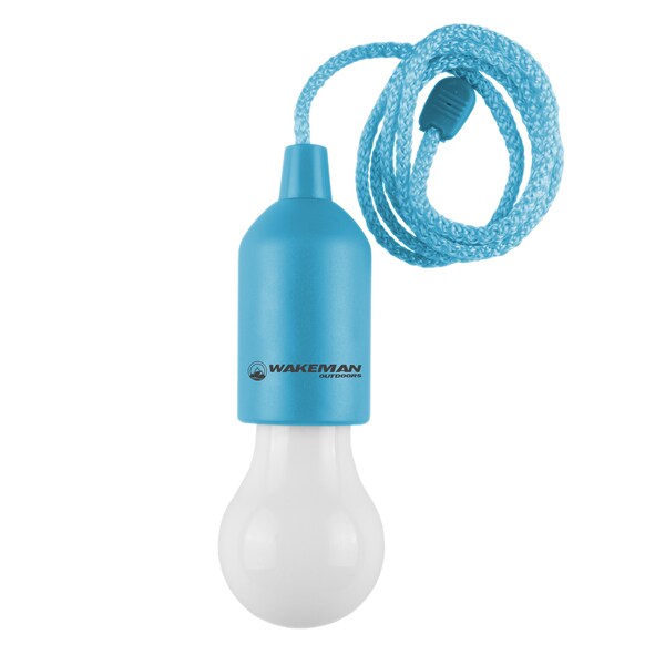 Pull Cord Light- Portable LED Outdoor/Indoor Hanging Bulb Lantern for Camping, Home Garage, Patio, and Tent Lighting