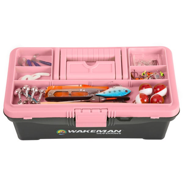 pink tackle boxes for fishing