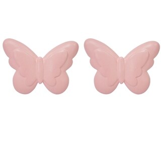 Shop 38 Nickel Curtain Rod W Butterfly Finials Free Shipping On