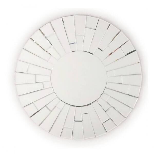 Shop Wind Chimes Round Contemporary Mirror For Wall Decoration L 31 5 X W 31 5 By Fab Glass And Mirror Overstock 18060888