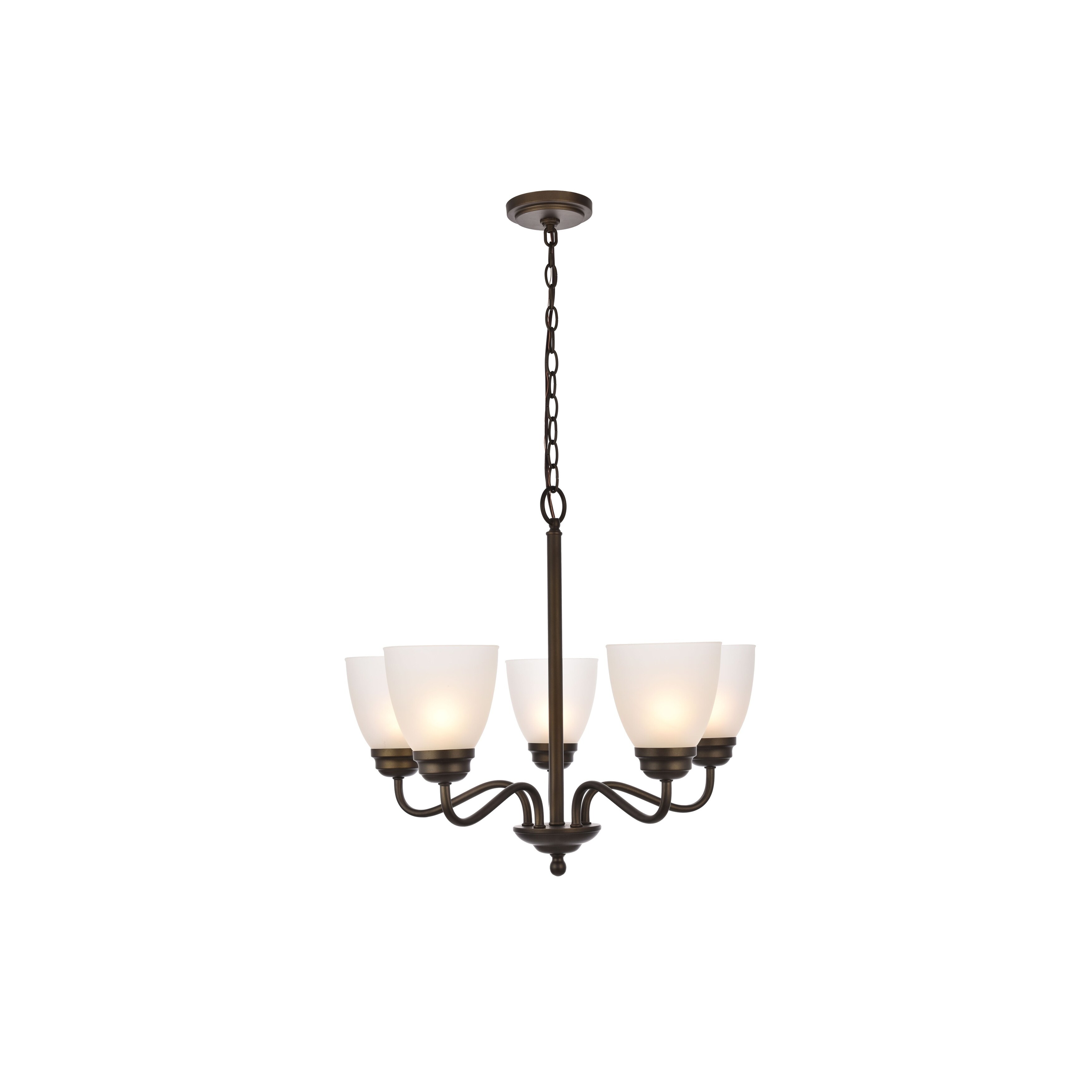 Bale Collection Chandelier D23.1 H20.2 Lt:5 Oil rubbed bronze Finish (Oil Rubbed bronze) - Chandeliers For Bedrooms by Overstock.com