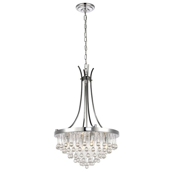Kai Collection Pendant D17.7 H29.8 Lt:4 Chrome Finish