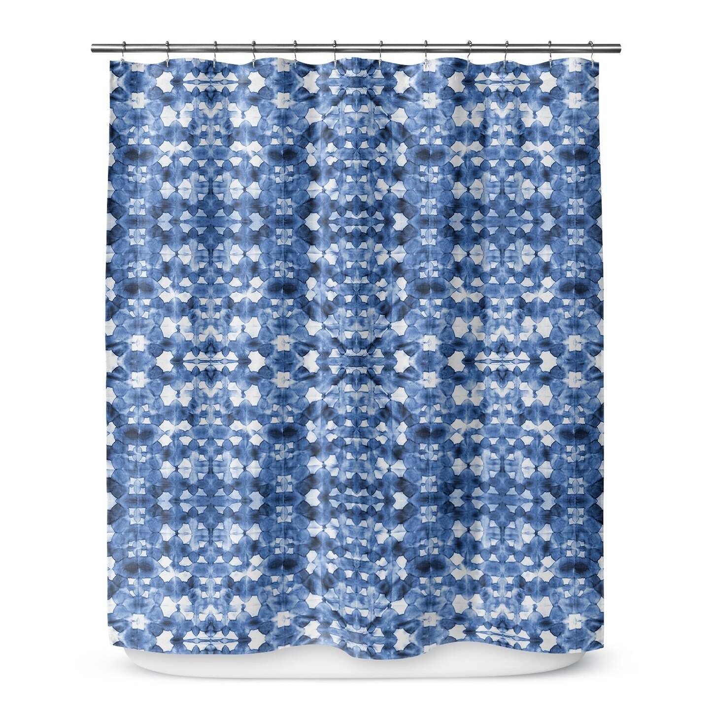 Shop Shibori Mirror Shower Curtain By Becky Bailey On Sale