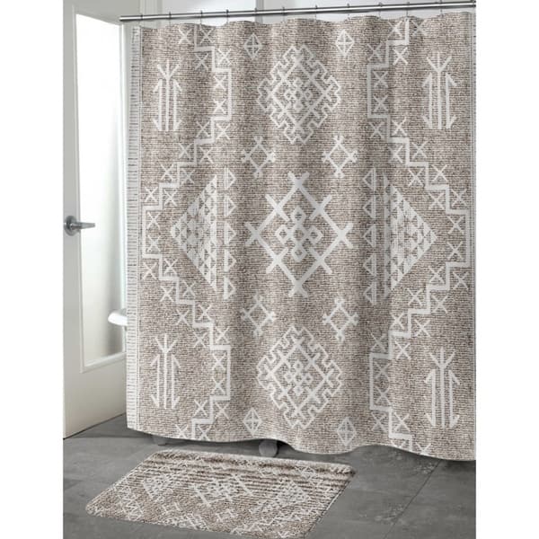 Aztec Sky Linen Embroidered Bath Towel - CLEARANCE