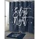 SILENT NIGHT Shower Curtain by The Stylescape