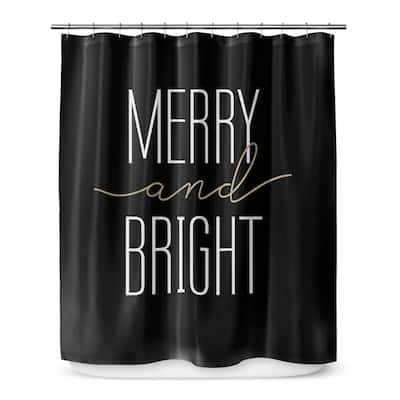 MERRY AND BRIGHT Shower Curtain By Kavka Designs