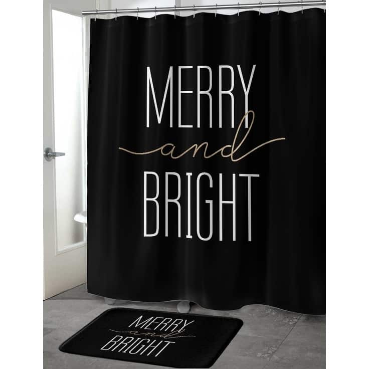 MERRY AND BRIGHT Shower Curtain By Kavka Designs