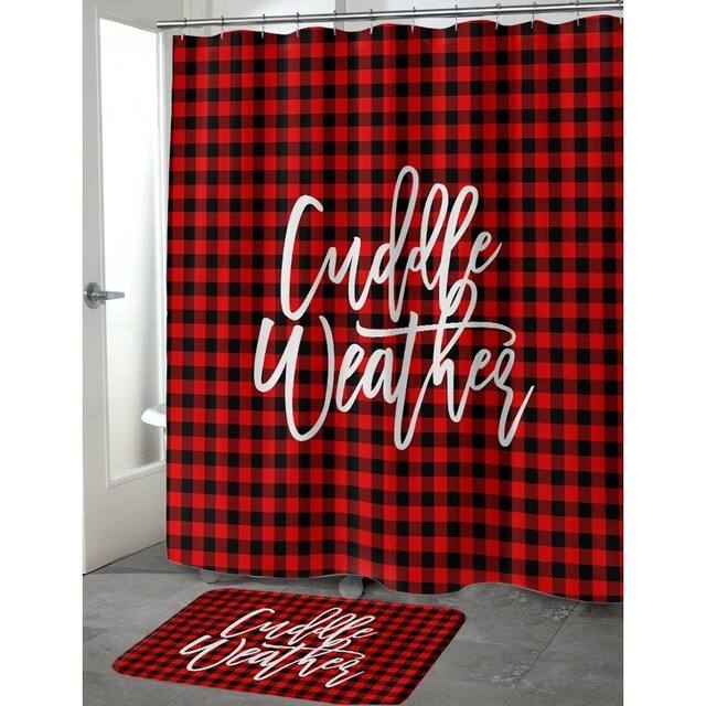 CUDDLE WEATHER Shower Curtain by Kavka Designs